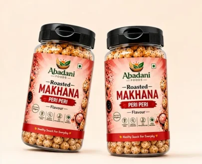 Abadani Foods Roasted Makhana – Peri Peri Flavour (77g)