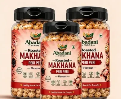 Abadani Foods Roasted Makhana – Peri Peri Flavour (77g)