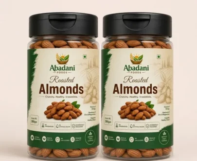 Abadani Foods Roasted Almonds – Pack of 2 (280g Each)