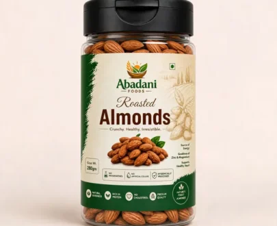 Abadani Foods Roasted Almonds – Pack of 2 (280g Each)