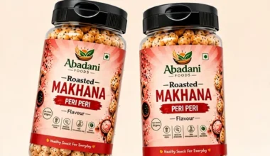 Abadani Foods Roasted Makhana Peri Peri Flavour – Pack of 2 (77g Each)